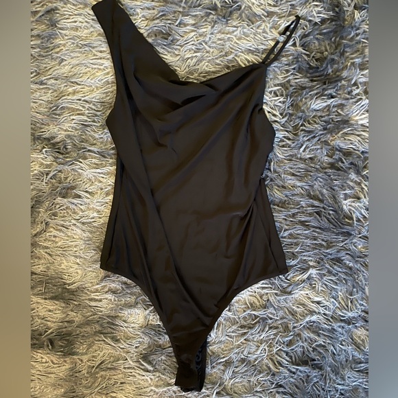 2 Saints Black Asymmetrical Body Suit - Picture 1 of 5